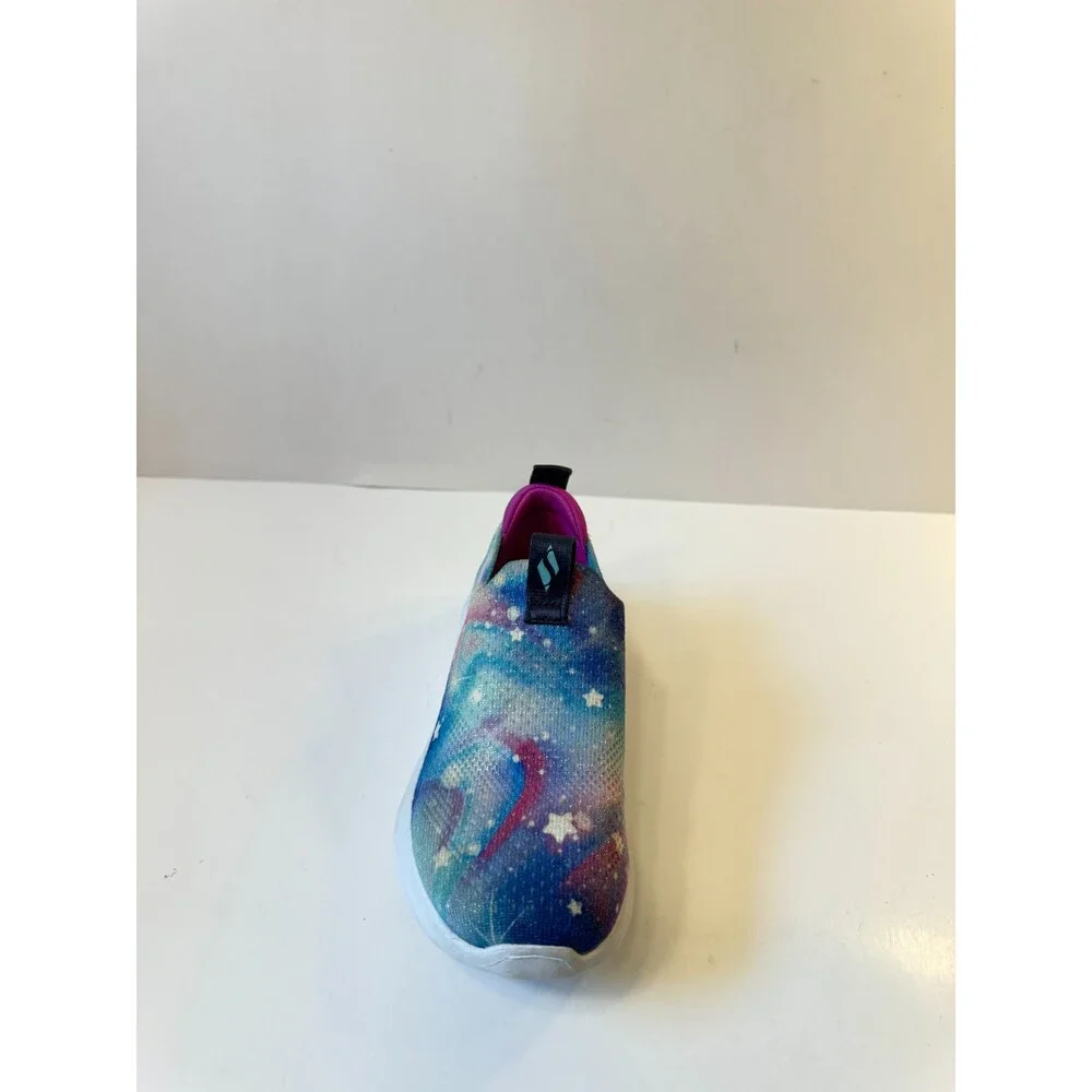 Skechers Girls Sneakers Ultra Flex 3.0 Glowing Galaxy Slip on Blue Multi US 11